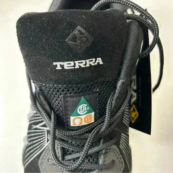 Terra Men's Safety Shoes Spider X Low Cut Athletic Work Black/Silver Size 9.5 - Picture 15 of 16